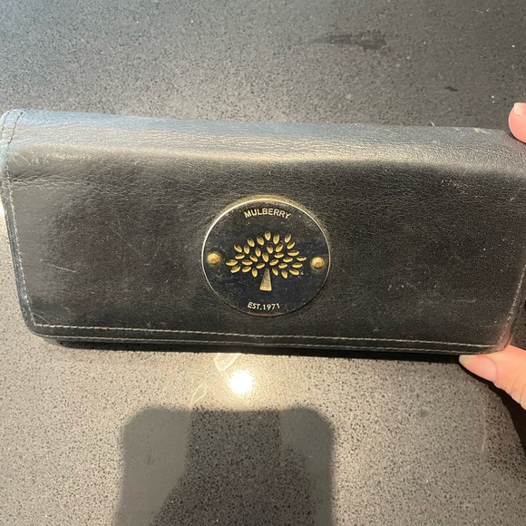 Mulberry black wallet daira smooth leather - Picture 2 of 11